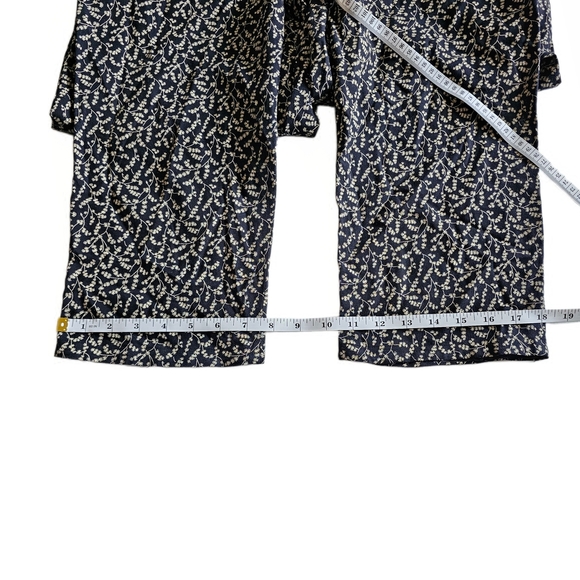 Molly Malloy Vintage Romper 80s 90s Floral Black White Jumpsuit - Picture 15 of 16